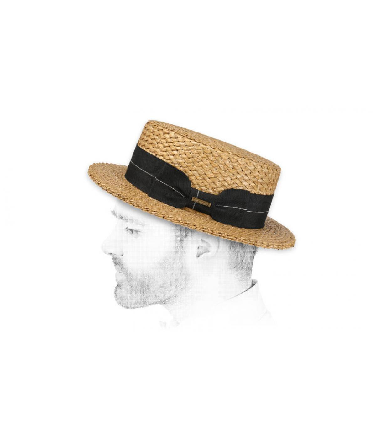 Stetson straw boater hat - Boater 