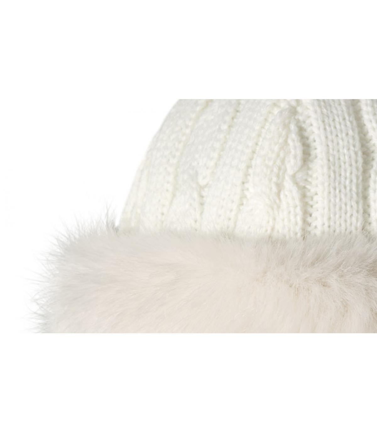 White fur band head - Fur cable bandhat 