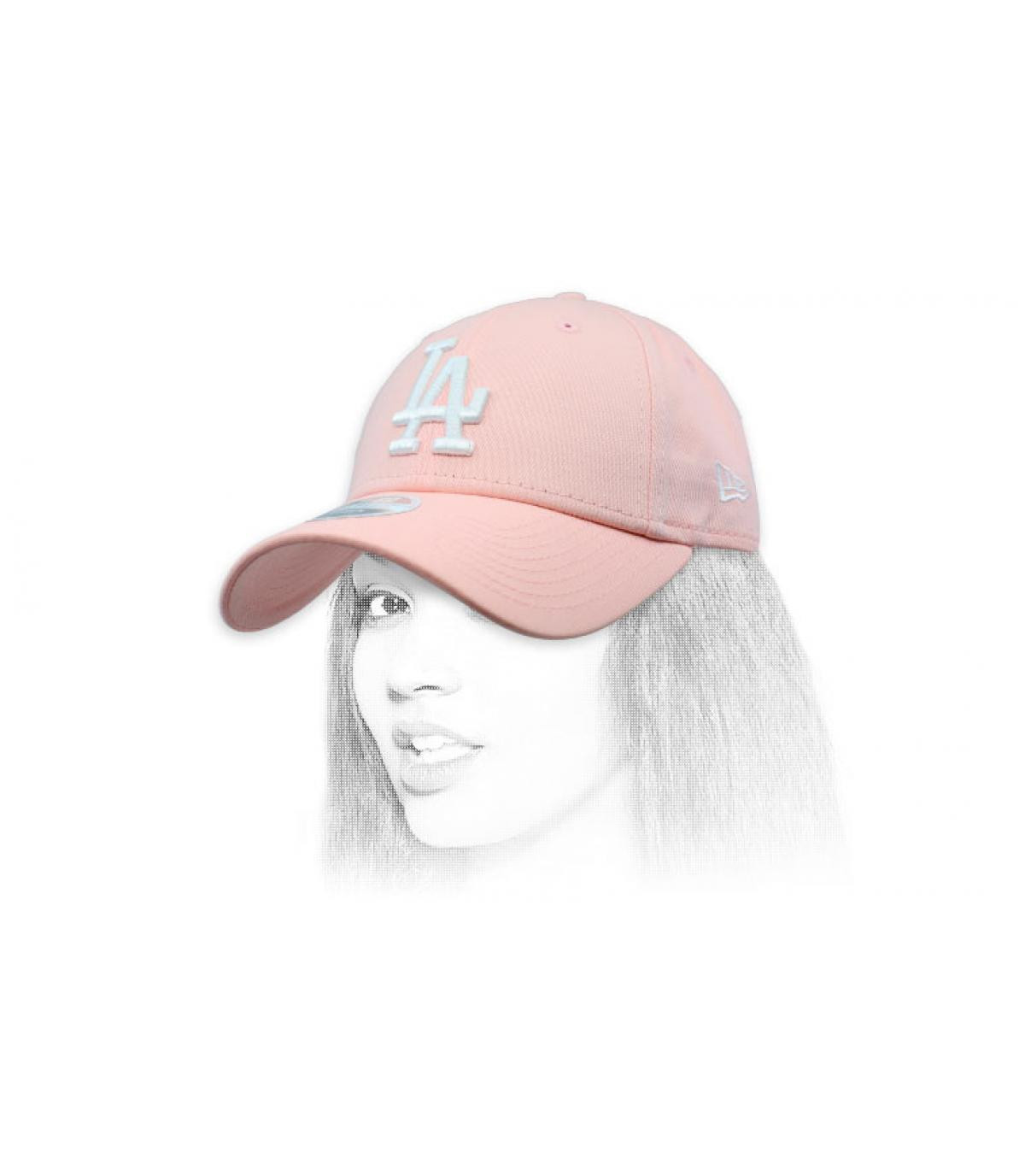 women LA cap pink Wmns League Ess LA 9Forty pink New Era Headict