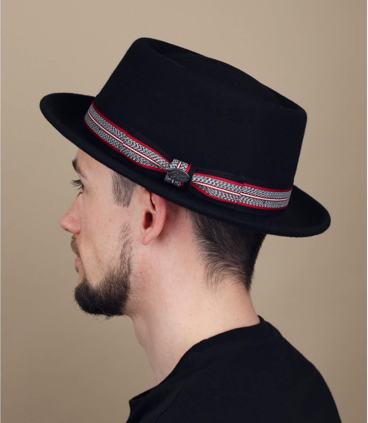 black pork pie felt The Klaxon black Bailey Headict