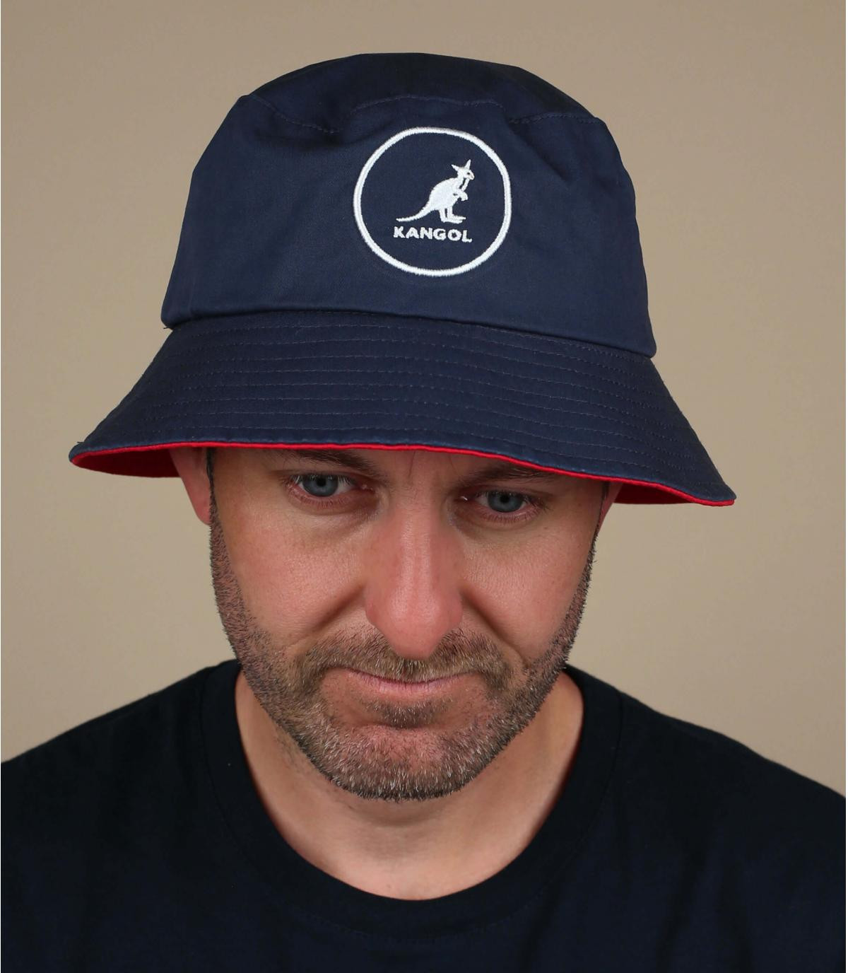 Navy blue kangol bucket hat Clearance