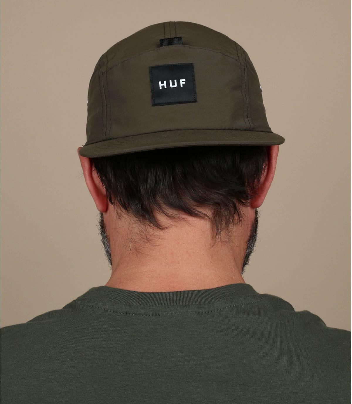 Met andere woorden op vakantie Assortiment Huf green 5 panel - Nylon Stash pocket 5Panel olive Huf : Headict