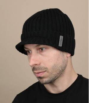Mens wooly cheap hat with peak