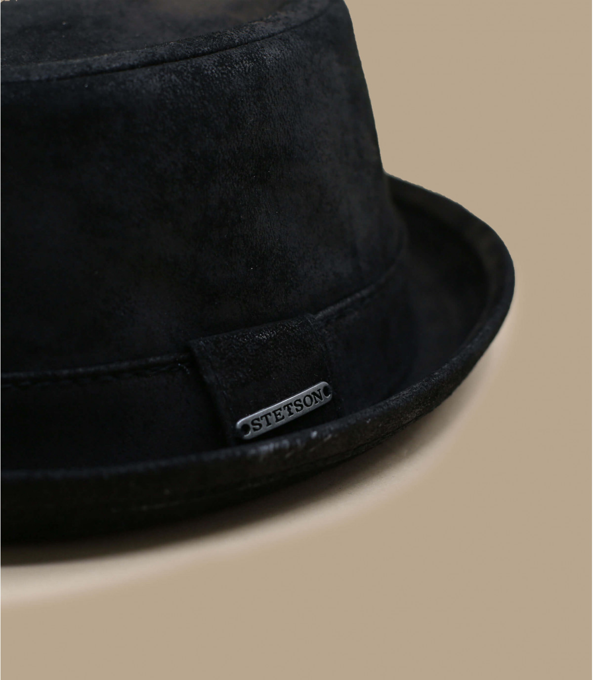 Stetson leather shop pork pie hat