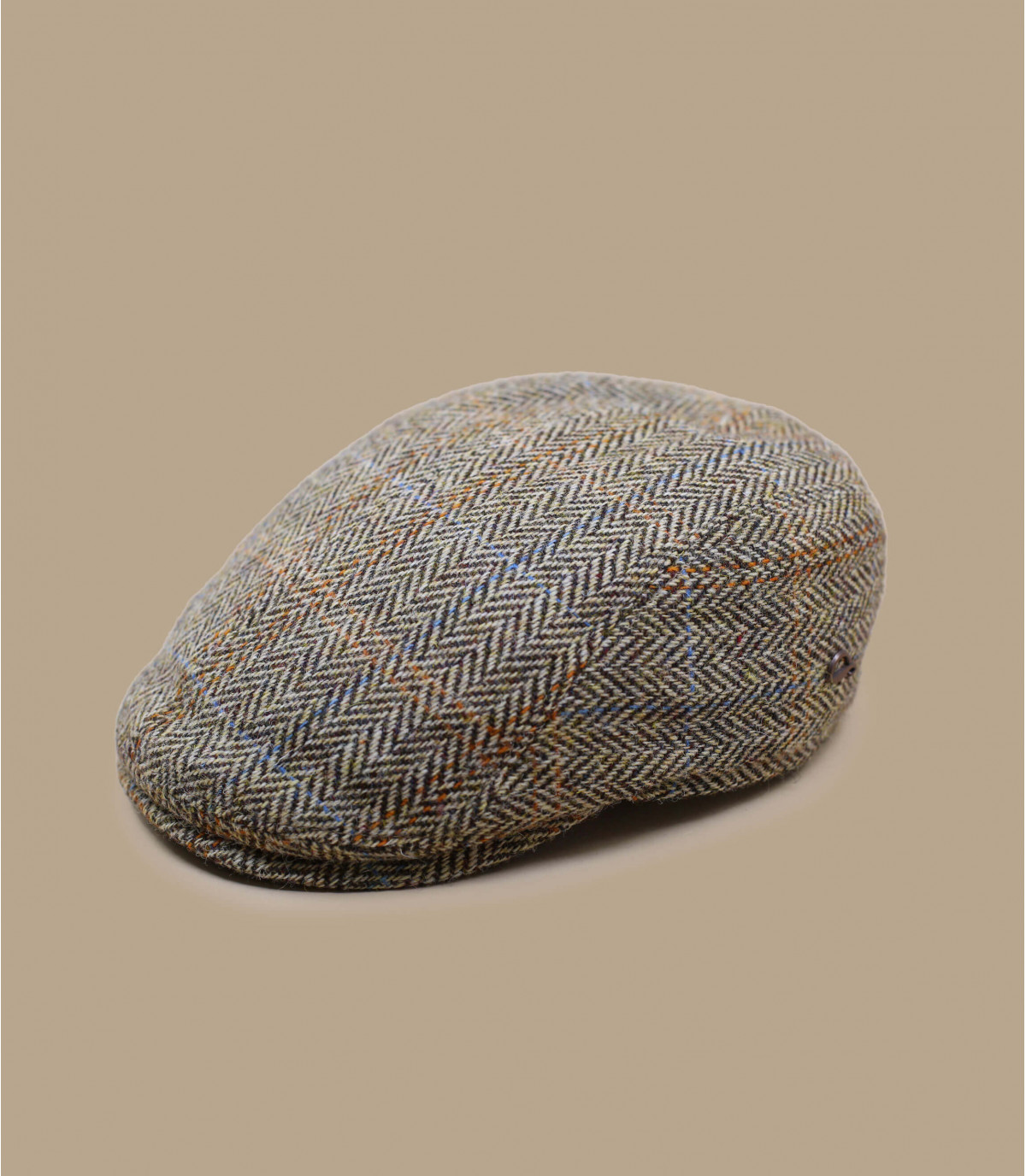 Herringbone harris tweed online flat cap