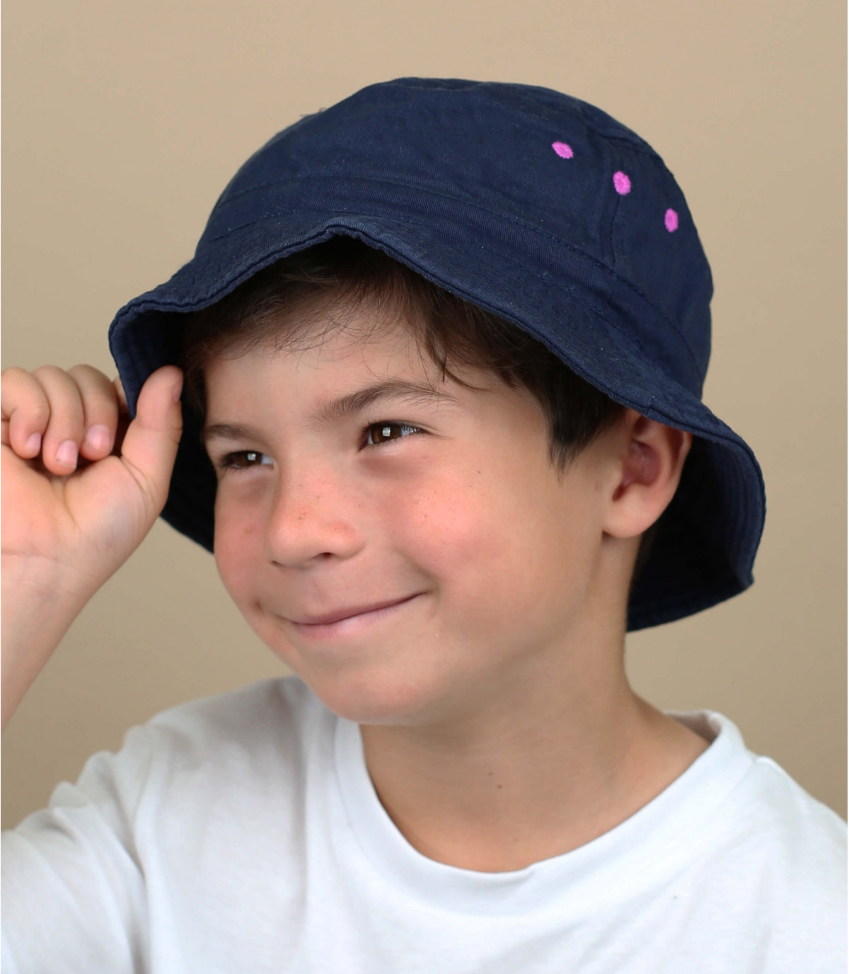 Kid bucket rolly fancy navy