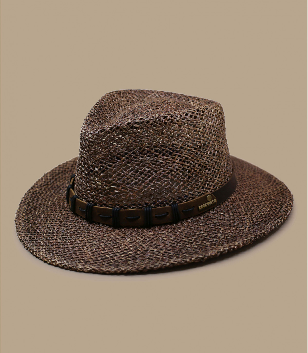 Stetson seagrass hat top