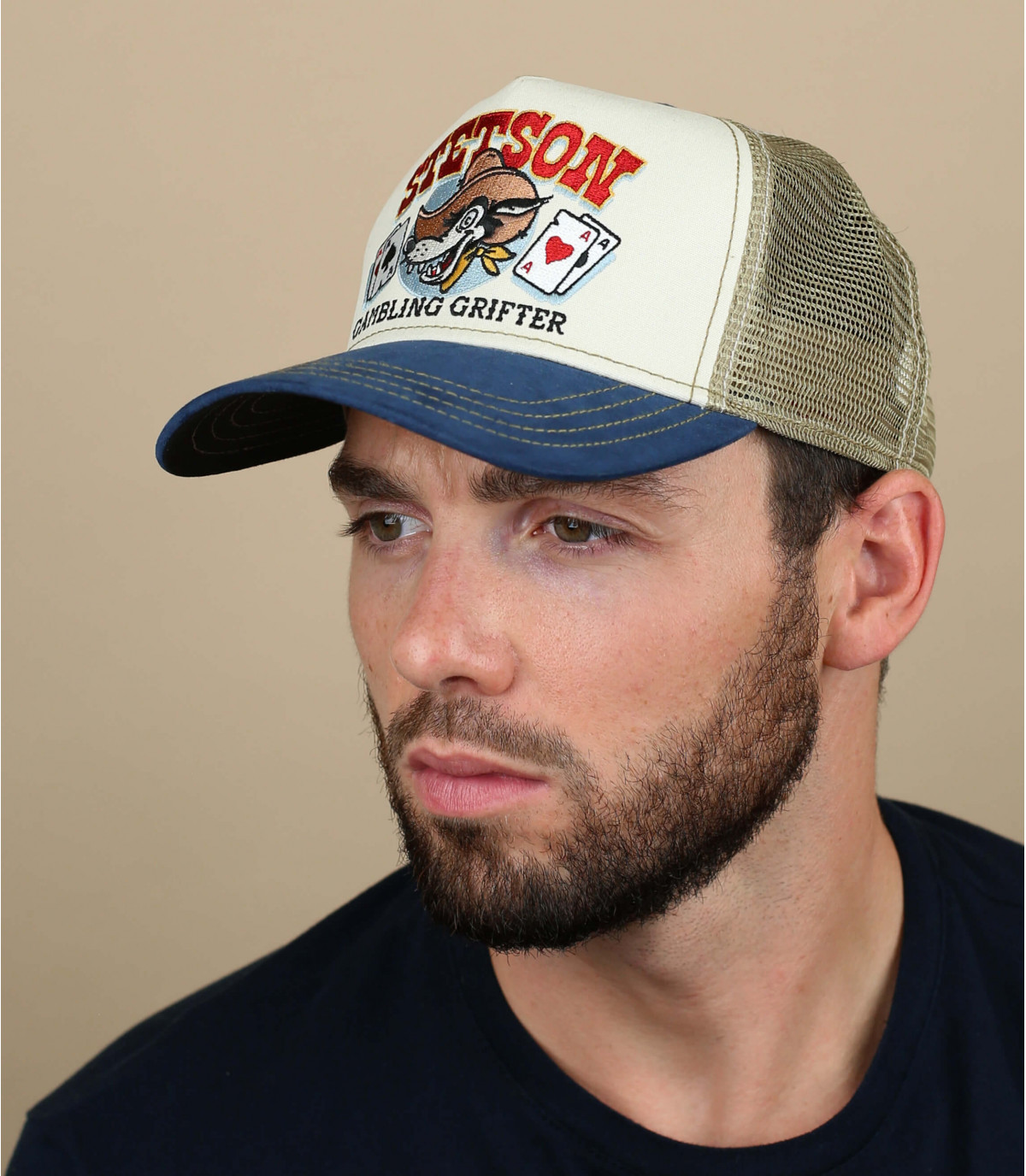 Wolf trucker cap Trucker Gambling Grifter Stetson Headict
