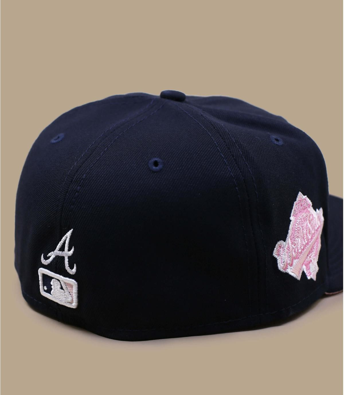 Navy blue flower Atlanta cap - Side Patch Bloom 5950 Atlanta