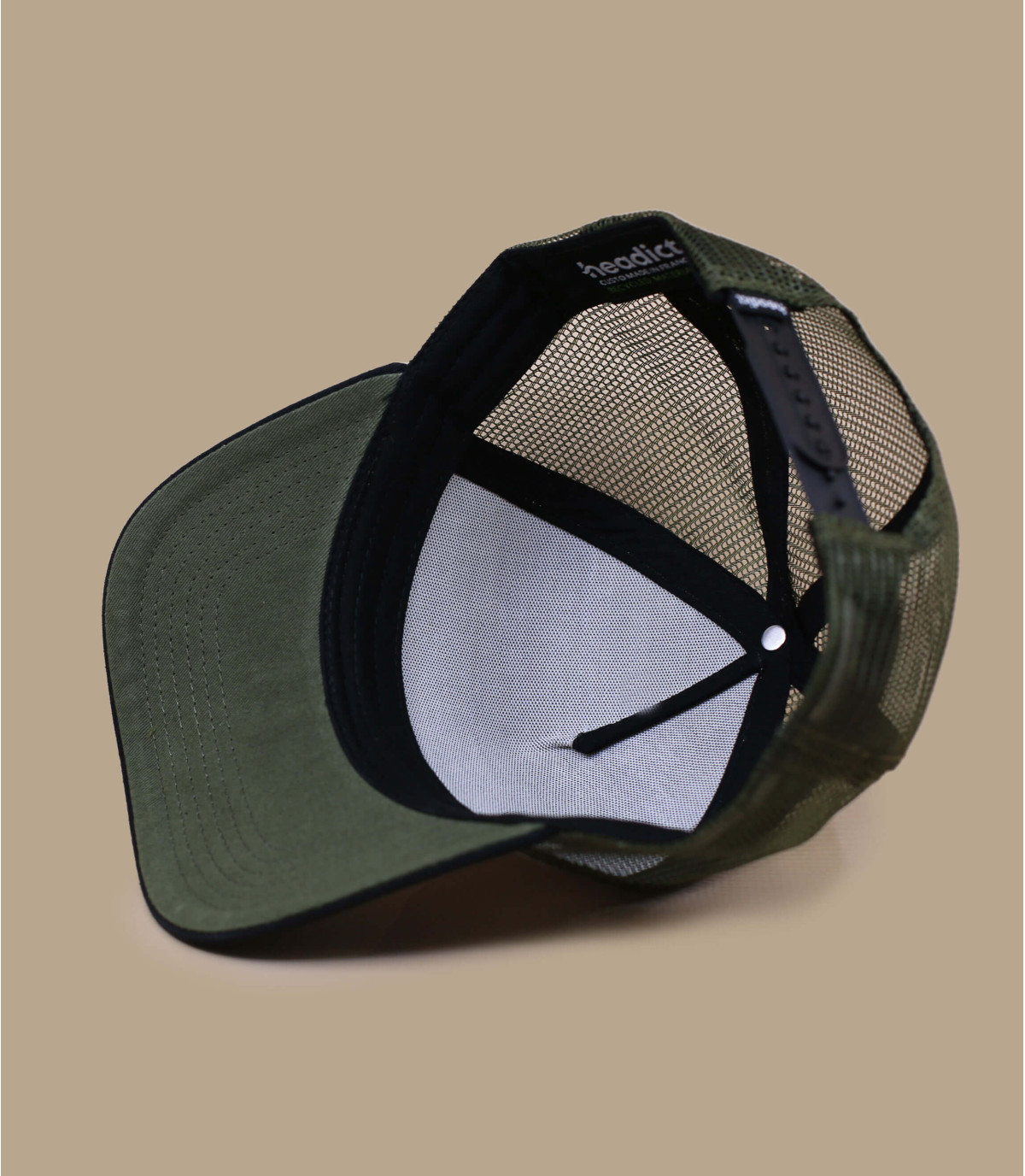 Trucker Blank white black olive Trucker Blank white black olive Headict
