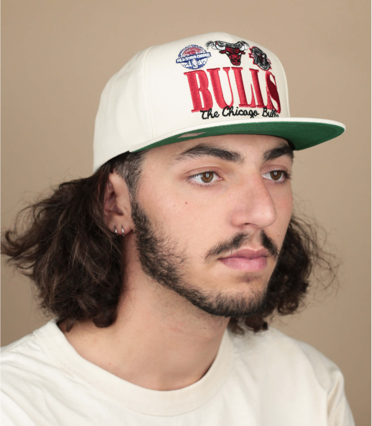 Mitchell & Ness Chicago Bulls Reframe Retro Snapback in Beige | HHSS5136-CBUYYPPPOFWH