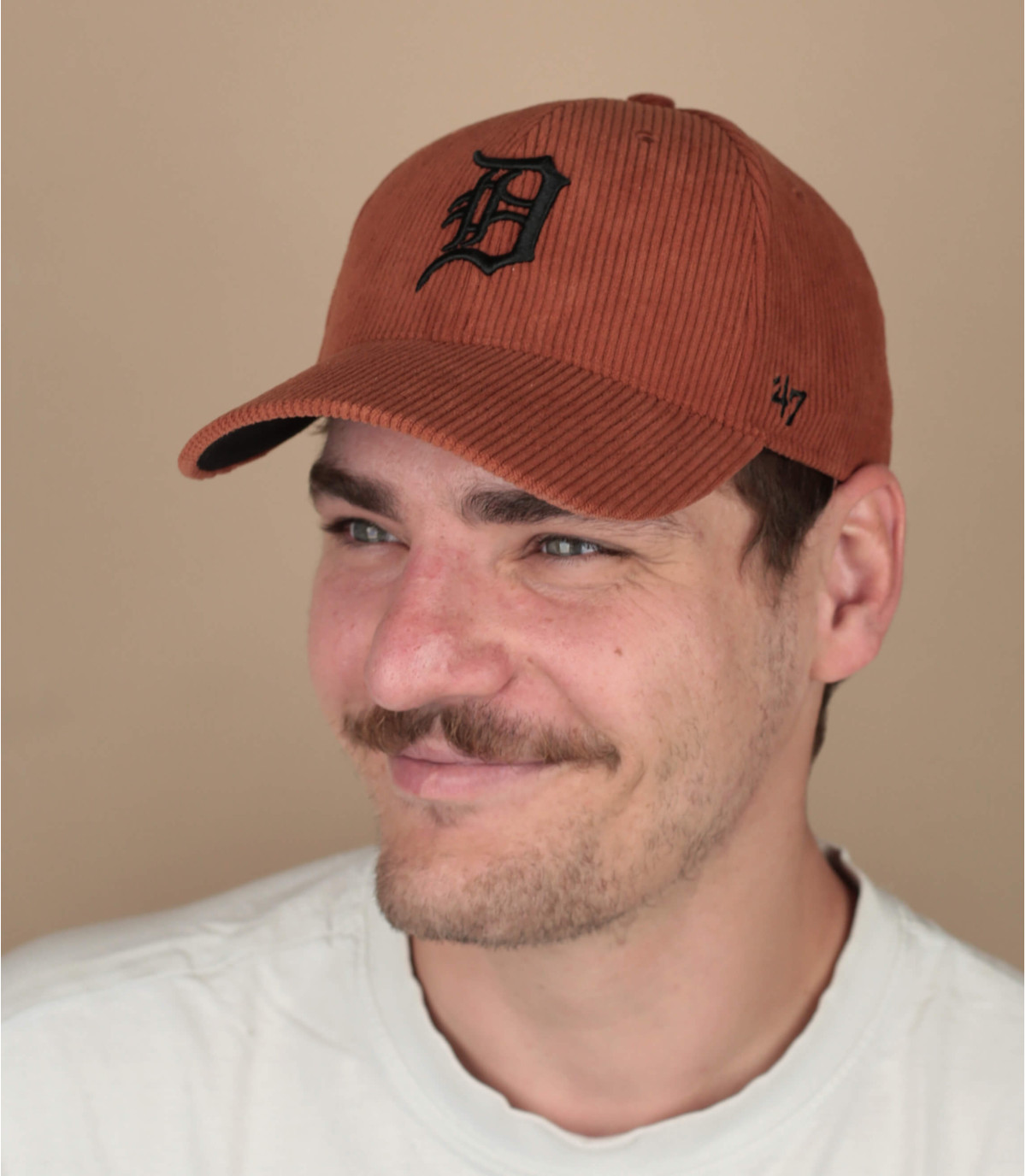 Detroit tigers baseball cap orange MVP Cap Thick Cord Detroit