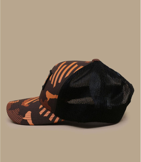 Orange camo trucker hat shop