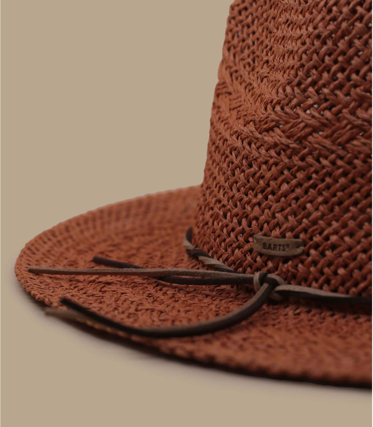 Barts Arday Straw Fedora Hat — Natural Woven, Sun Protection, One Size arday-terra.jpg main image 3