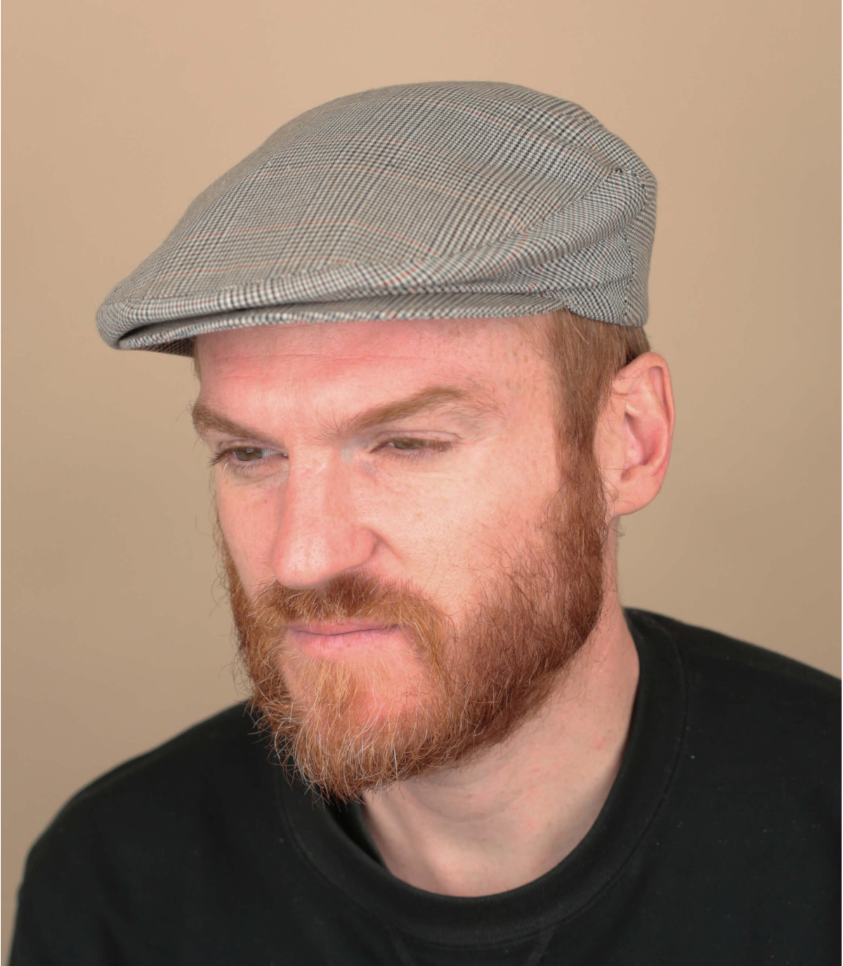 Flat cap beige - Bradford beige Mtm : Headict