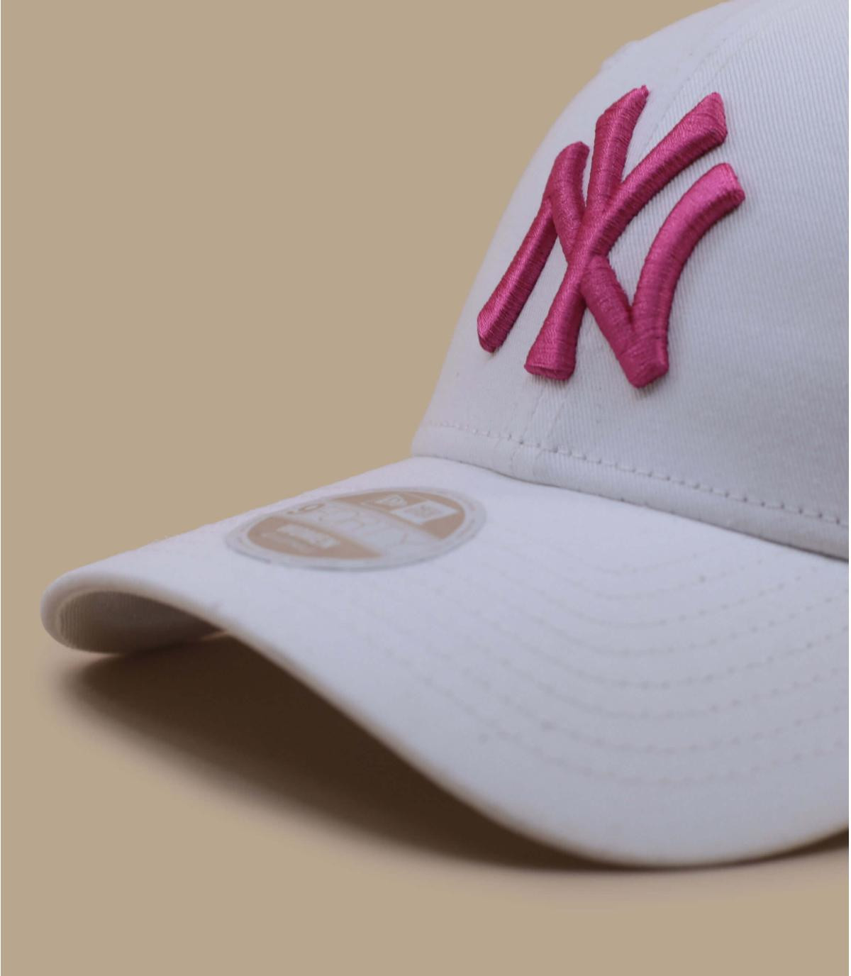 Pink and white baseball cap shop