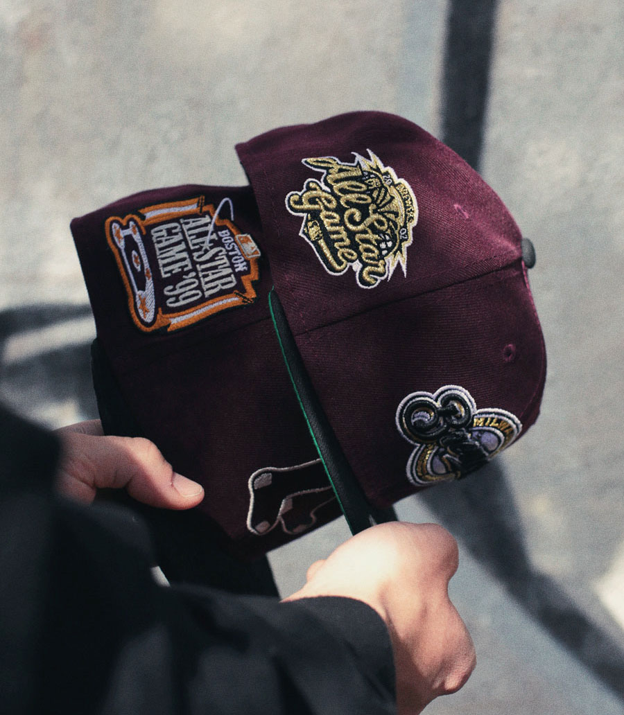 Side Patch 59Fifty Boston Red Sox marron black